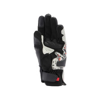 Dainese Mig 3 Leather Gloves - Black/Red Spray/White