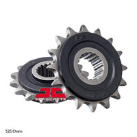 RK Front Sprocket - Steel W/-RUBBER Cush 17T 525P Product thumb image 1