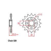 RK Front Sprocket - Steel 16T 520P  Product thumb image 1