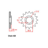 RK Front Sprocket - Steel 14T 520P Product thumb image 1