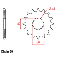 RK Front Sprocket - Steel 17T 530P  Product thumb image 1