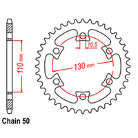 RK Rear Sprocket - Steel 40T 530P Product thumb image 1