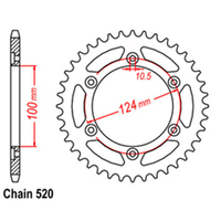 RK Rear Sprocket - Steel 39T 520P  