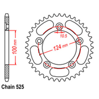 RK Rear Sprocket - Steel 36T 525P  