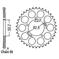 RK Rear Sprocket - Steel 48T 530P