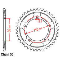 RK Rear Sprocket - Steel 42T 530P  Product thumb image 1