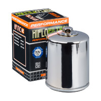 Hiflofiltro - OIL Filter  HF171CRC Chrome (With Nut) Product thumb image 1