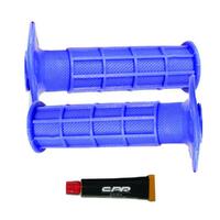 Link Motorcycle Hand Grips  Off Road Half Waffle  Blue