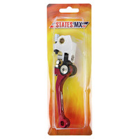 States MX Brake Lever - Fold/Flex - Honda - Red Product thumb image 1