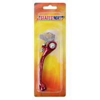 States MX Front Brake Lever - STD Flex - Honda/Suzuki - Red Product thumb image 1