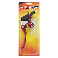 States MX Universal Clutch Perch AND Lever - STD Flex - Red