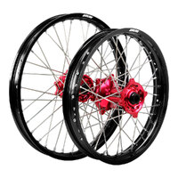 States MX Wheel SET GAS GAS MC85 BW - Black RIM/Red HUB