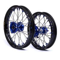 States MX Wheel Set Husqvarna TC50 12" Front/10" Rear Black/Blue Product thumb image 1