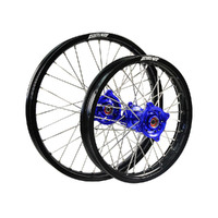 States MX Wheel SET Yamaha YZ85/Suzuki RM85 Small Wheel 17 inch Front/14 inch Rear - Black/Blue Product thumb image 1