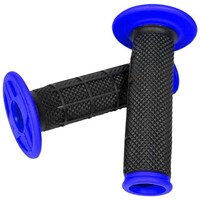 Oneal MX PRO Grips Half Waffle Dual Comp - Hand Guard Ready - Open END - BLK/BLU Product thumb image 1