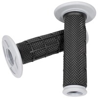 Oneal MX PRO Grips Half Waffle Dual Comp - Hand Guard Ready - Open END - BLK/GRY Product thumb image 1