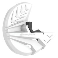 Polisport Disc + Bottom Fork Protector Beta - White Product thumb image 1