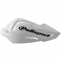 Polisport Touquet Handguards - Replacement Handguard Plastic AND Bolt KIT - White