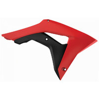 Polisport Radiator Shrouds Honda CRF250R 18-21/CRF450R 17-20 - Red/Black OEM Product thumb image 1