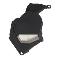 Polisport Clutch Cover Honda Africa Twin 1100 TO Suit DCT 20-24 - Black/Silver