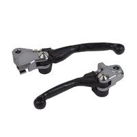 Polisport Folding Lever SET Kawasaki KX250F/450F 05-12 - Black Product thumb image 1