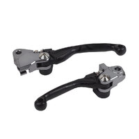 Polisport Folding Lever SET Kawasaki KX250F 13-20/KX450F 13-18 - Black Product thumb image 1