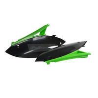 Polisport Side Covers Kawasaki KX250F 09-12/KX450F 09-11 - Green/Black