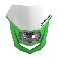 Polisport Halo Headlight - Green / White