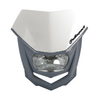 Polisport Halo Headlight - Nardo Grey/White
