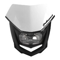 Polisport Halo Headlight - Black / White