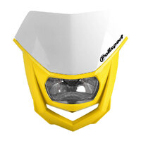 Polisport Halo Headlight - White / Yellow