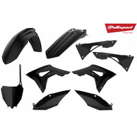 Polisport Plastics MX KIT Honda CRF250R 18-21/CRF450R 17-20 - Black Product thumb image 1