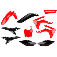 Polisport MX KIT Honda CRF250R 14-17/CRF450R 13-16 - Red/Black Product thumb image 1