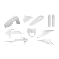 Polisport Enduro KIT KTM EXC/Excf 20-23 - White (INCL. Headlight Surround & Fork GUARDS) Product thumb image 1