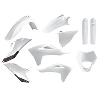 Polisport Enduro KIT Gasgas EC/EC-F 21-23 - White (INCL. Headlight Surround & Fork GUARDS)