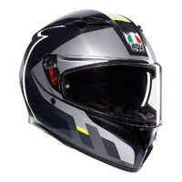 AGV Helmet K3 - Shade Grey/Yellow Fluo Product thumb image 1