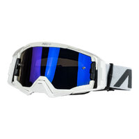 Nitro NV-150 Off Road Goggles White Frame Blue Lens Product thumb image 1