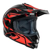 Nitro Helmet MX710 Youth Shard II Red/Black