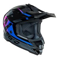 Nitro Helmet MX710 Youth Onyx Purple/Pink