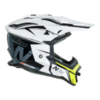 Nitro MX760 Off Road Helmet White/Grey/Fluro Green Product thumb image 1