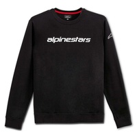 Alpinestars Linear Crew Fleece Black/White Product thumb image 1