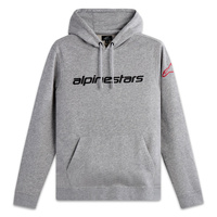 Alpinestars Linear Wordmark 2.0 Hoodie Grey Heather/Red