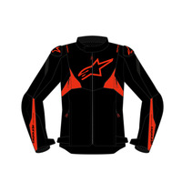 Alpinestars T Jaws V4 WP Jacket Black/Red Fluro