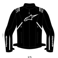 Alpinestars T-SPS V2 WP Jacket Black/White Product thumb image 1