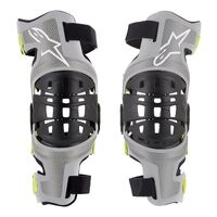 Alpinestars Bionic 7 Knee Brace SET Silver Fluro Yellow