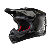 Alpinestars Supertech SM10 Fame Helmet ECE 22.06 | Black Carbon Matt AND Gloss