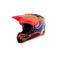 Alpinestars SM3 Youth Deegan Helmet ECE06 | FLURO-ORANGE Purple FLURO-PINK Product thumb image 1