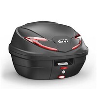 Givi Monolock Topcase 36L V2 Black/Red  Includes Universal Plate