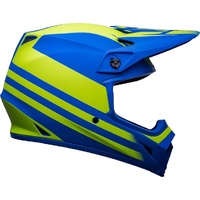 Bell MX-9 Mips Helmet Disrupt Matt Classic Blue/HI-VIZ Yellow Product thumb image 1