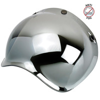 Biltwell Gringo Bubble Shield | Chrome Mirror /OS Product thumb image 1